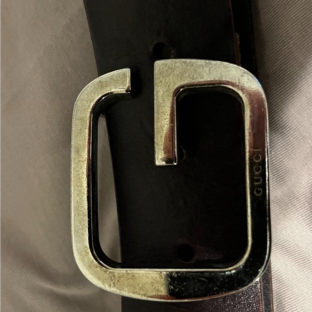 GUCCI MENS LEATHER BELT. Leather 30 - 34